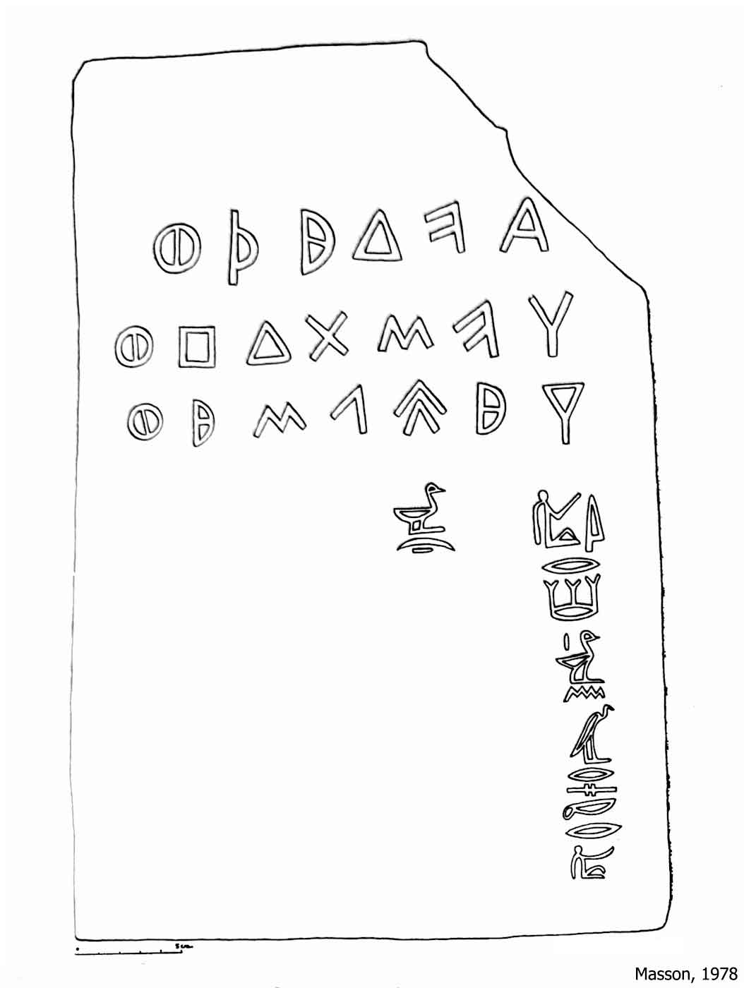 Carian Inscription from Memphis in Egypt E.Me 15