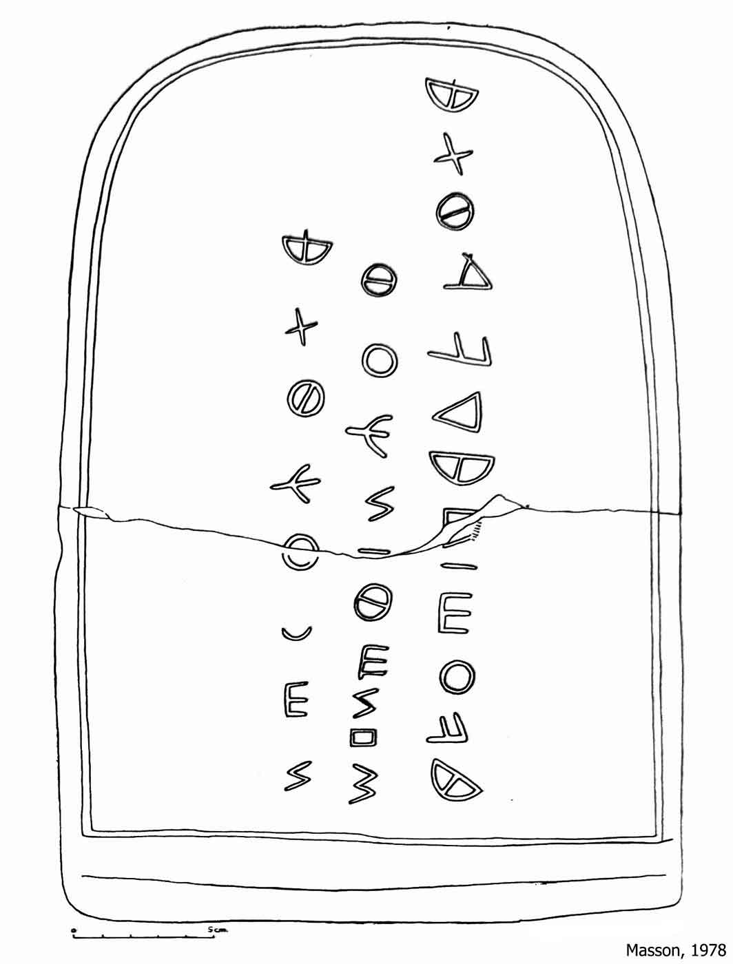 Carian Inscription from Memphis in Egypt E.Me 16