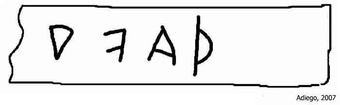 Carian Inscription from Memphis in Egypt E.Me 56