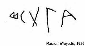 Carian Inscription from Egypt Unknown Origin E.xx 4