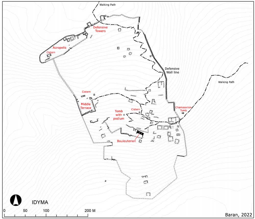 Idyma plan map
