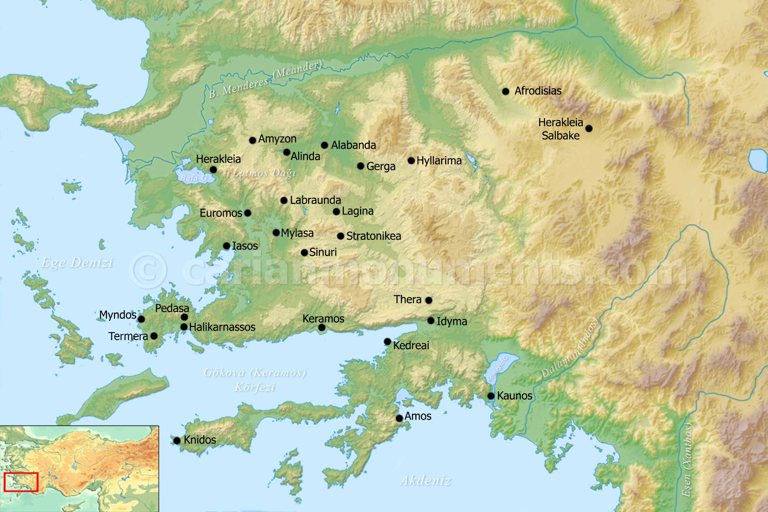 Karya Anıtları Haritası